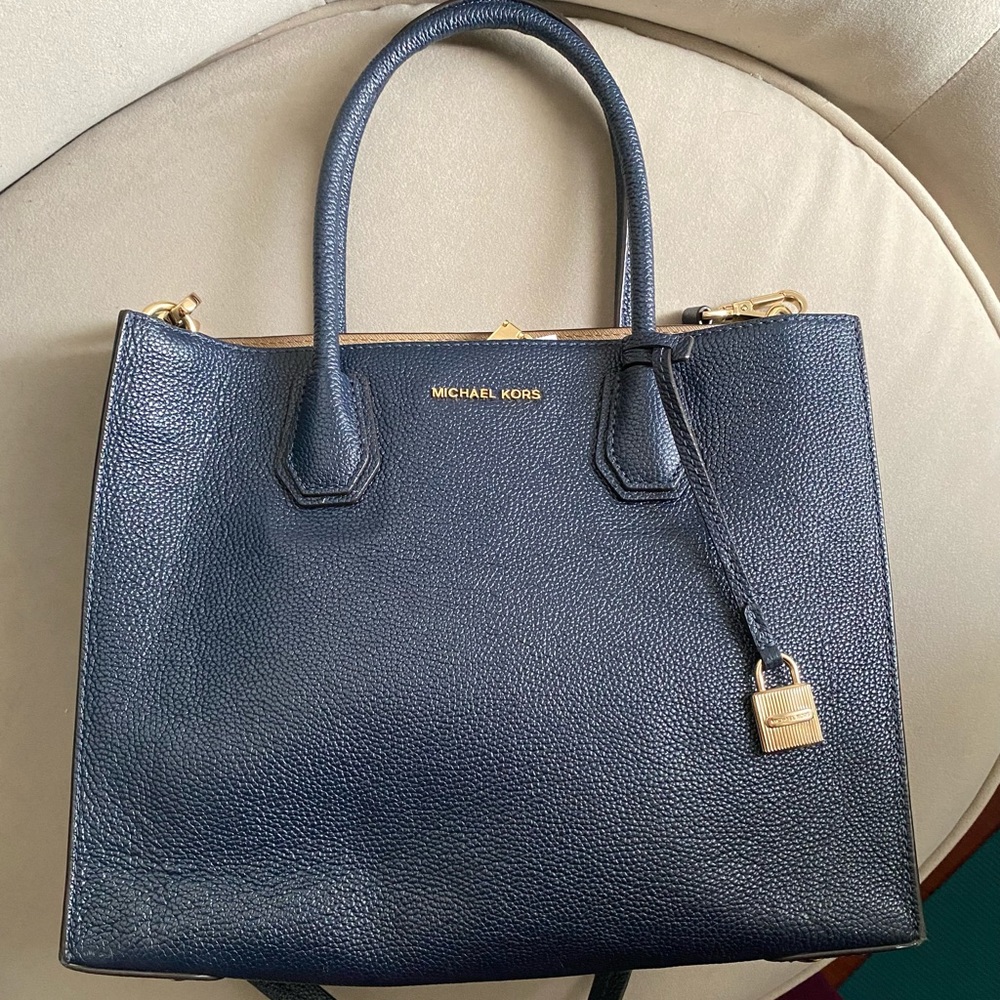 Michael Kors Navy Blue tote bag